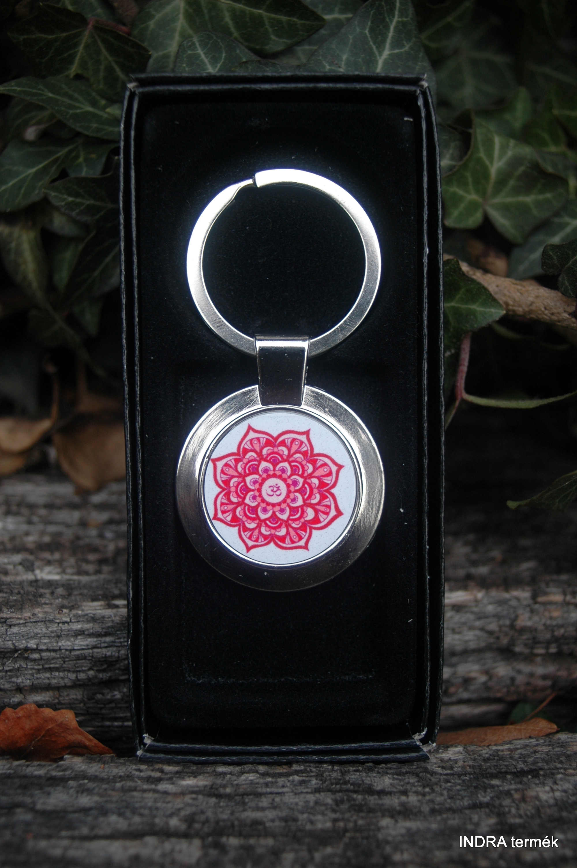 Céltudatosság mandalás kulcstartó